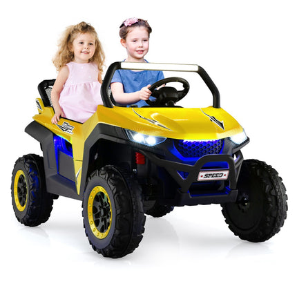 12V Kids Ride-On Truck, 2-Seater, Remote, Suspension