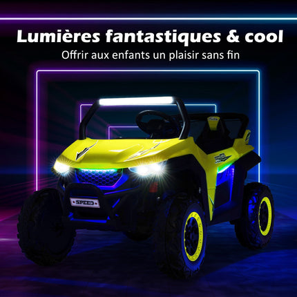 12V Kids Ride-On Truck, 2-Seater, Remote, Suspension