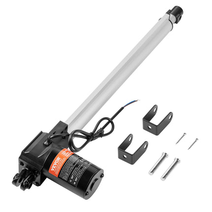 12V Linear Actuator, 16 In Stroke, 6000N, IP44