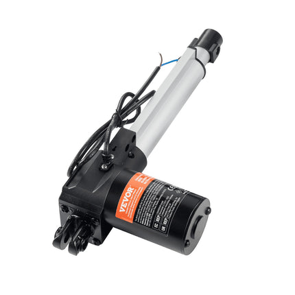 12V Linear Actuator, 6 In Stroke, 6000N, IP44