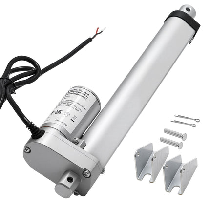 12V Linear Actuator, 8 in Stroke, 1000N, IP54 Bracket