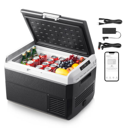 12V Portable Car Refrigerator 40L, AC DC Compressor