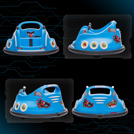 12V Kids Electric Bumper Car, Remote Control, 360° Spin