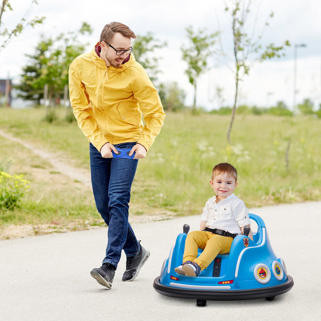 12V Kids Electric Bumper Car, Remote Control, 360° Spin