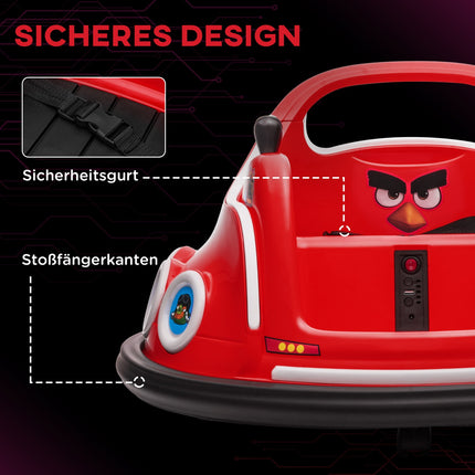 12V children's car with remote control, lights and 360° spin