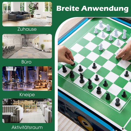 12-in-1 Multi-Game Table: Foosball, Air Hockey, Billiards