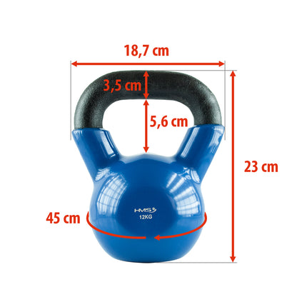 12 kg Cast Iron Kettlebell – Blue