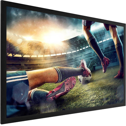 130-Inch Fixed Frame Projection Screen, 16:9 4K, Wall-Mount