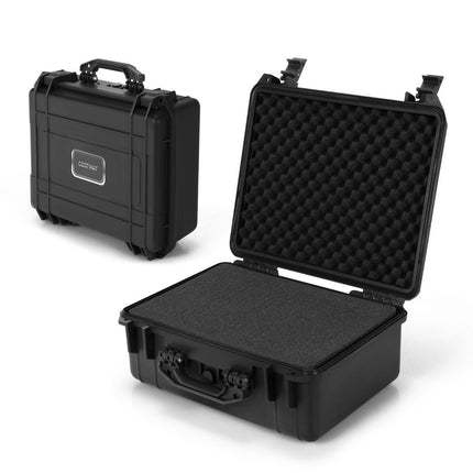 13" Hard Shell Camera Case with Adjustable Foam Insert Waterproof Case Black