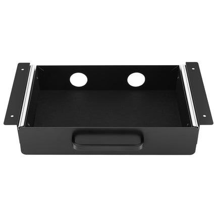 13 In Under Desk Slide-Out Drawer, Metal, Black