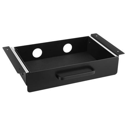 13 In Under Desk Slide-Out Drawer, Metal, Black