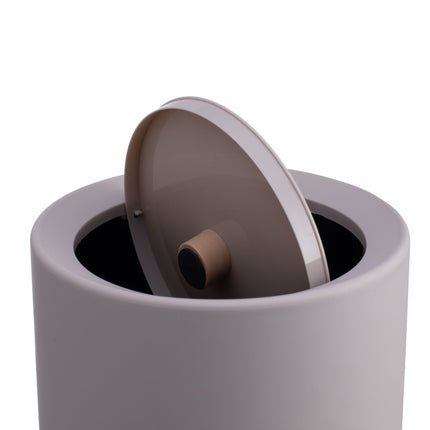 13L Swing-Lid Plastic Bin for Kitchen or Bathroom