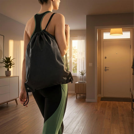 13-Piece Black Pilates Set with Bands and Weights
