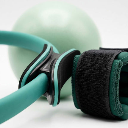 13-Piece Green Pilates Set with Ring, Ball, Bands, Weights