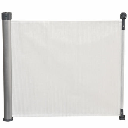 Retractable 140 cm stair gate, roll-up, one-handed operation
