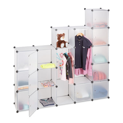 14-Compartment Plug-In Wardrobe System