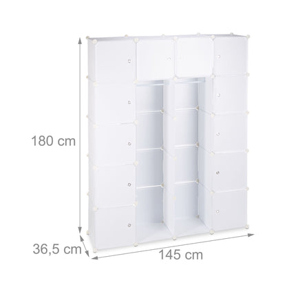 14-Compartment Plug-In Wardrobe System