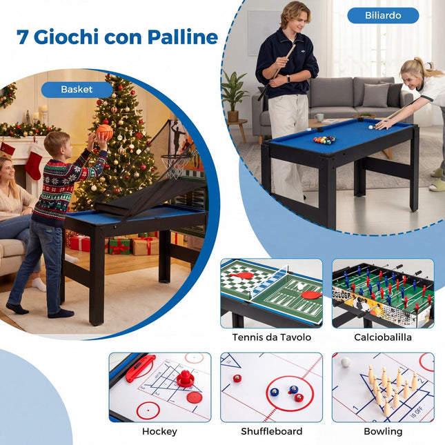 14-in-1 multifunctionele tafelset met accessoires, zwart