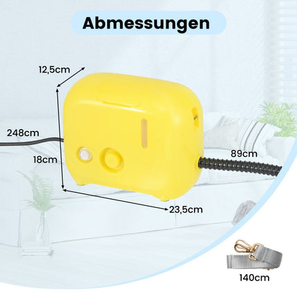 1500W Handheld Steam Cleaner, 3 Bar Pressure, 180°C Max Temp