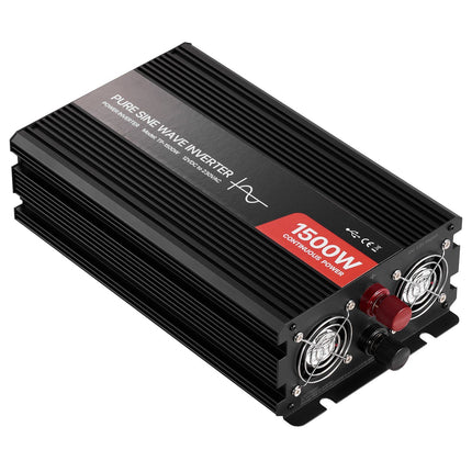 1500W Pure Sine Power Inverter, 12V to 230V, USB-C, Remote
