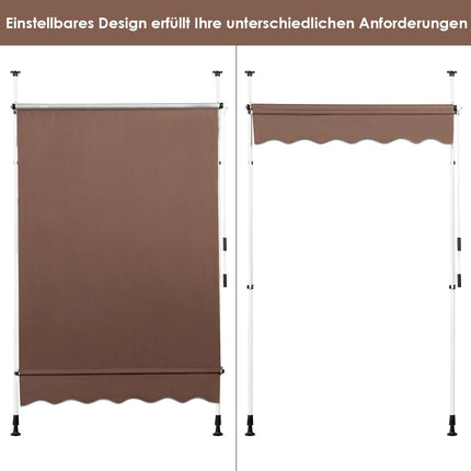 150 cm Adjustable UV-Resistant Balcony Awning