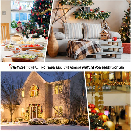 150 cm Artificial Christmas Tree with Snow and Red Berries