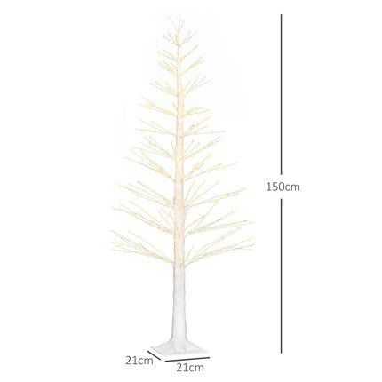 150 cm artificial Christmas tree, 600 LED lights, indoor/outdoor