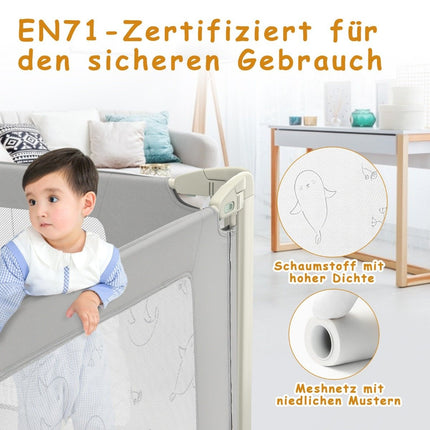 150 cm bed rail height adjustable bed guard with connection accessories gray