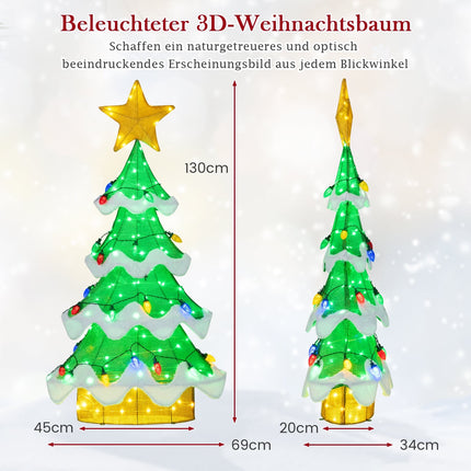 157 cm LED Christmas Tree with Star & Strawberry Bulbs