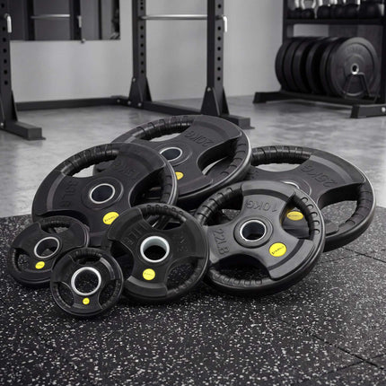15 Kg Olympic Tri-Grip Rubber Weight Plate