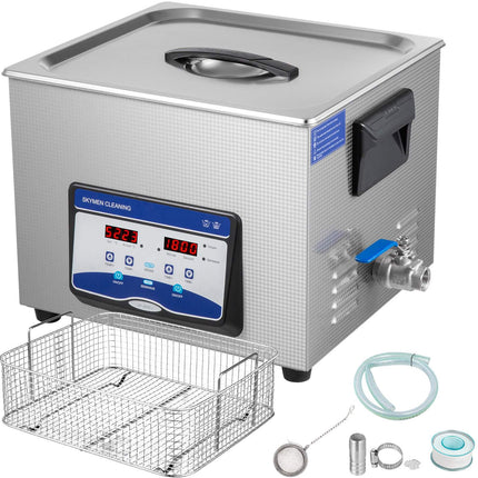 15L Ultrasonic Cleaner, 40kHz, Heater and Timer