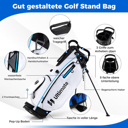 15-Piece Men's Golf Club Set with Bag & Rain Cover