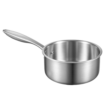 1.5 Qt Saucepan, Tri-Ply Stainless Steel, Glass Lid