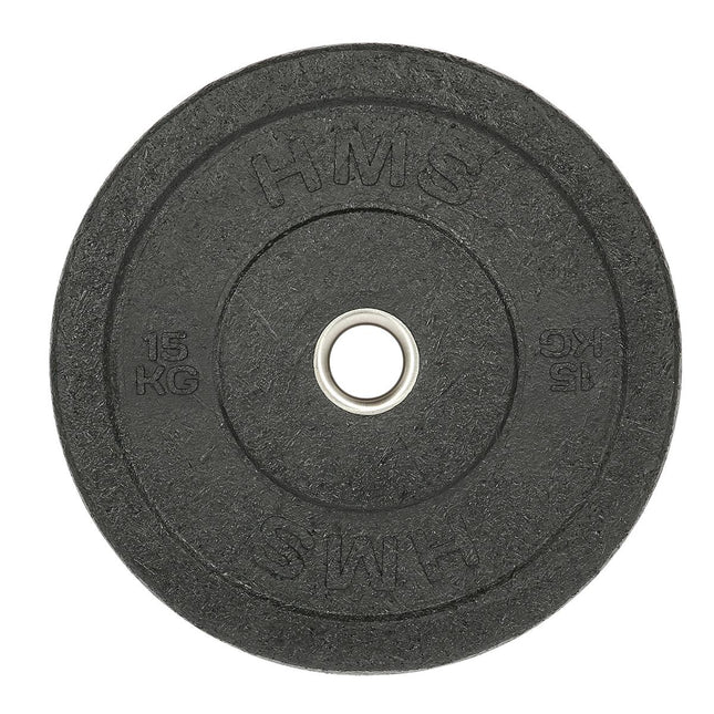 15 kg zwarte Olympische bumperplaat