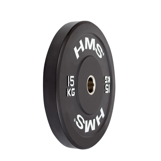 15 kg zwarte Olympische bumperplaat