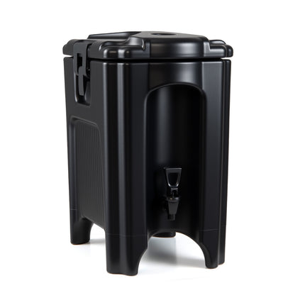 16.5L Insulated Beverage Dispenser with Spigot, Black