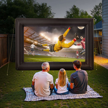 16 Ft Inflatable Movie Screen, 16:9, 600D Washable, With Bag