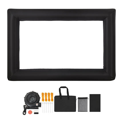 16 Ft Inflatable Movie Screen, 16:9, 600D Washable, With Bag