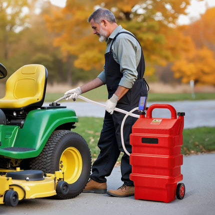 16 Gallon Fuel Caddy – Portable 12V Pump, 4 ft Hose