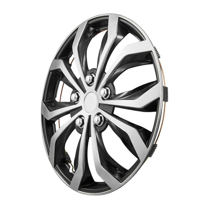 16-Inch Hubcaps Set of 4, Snap-On ABS 10-Spoke
