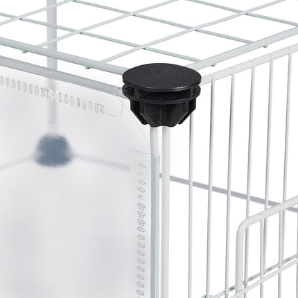 16-piece enclosure for free-roaming animals Transparent