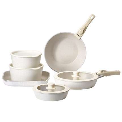 17-Piece Nonstick Cookware Set, Detachable Handle, Induction, Oven Safe