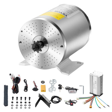 1800W Brushless DC Motor Kit, 48V Controller, Throttle