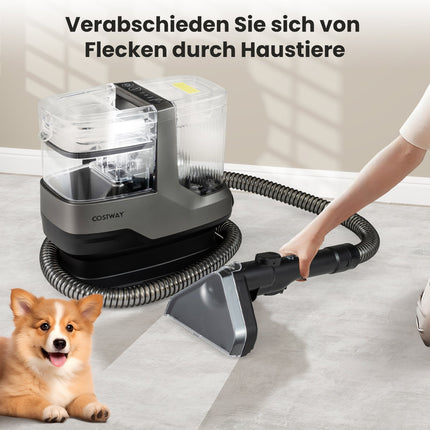 1800W Upholstery Cleaner with Steam & 4 Cleaning Modes