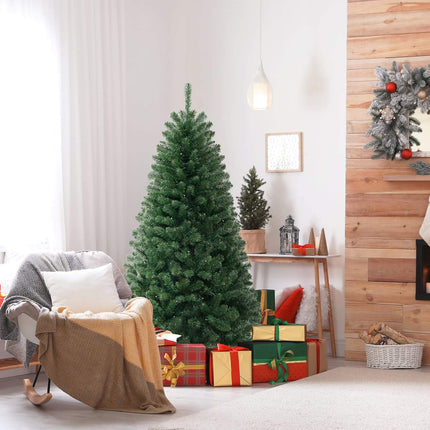 180cm Artificial Christmas Tree, 200 LEDs, 568 Branch Tips