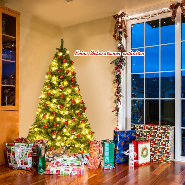 180cm Artificial Christmas Tree Christmas Tree with 1,000 PVC Pine Needles Green
