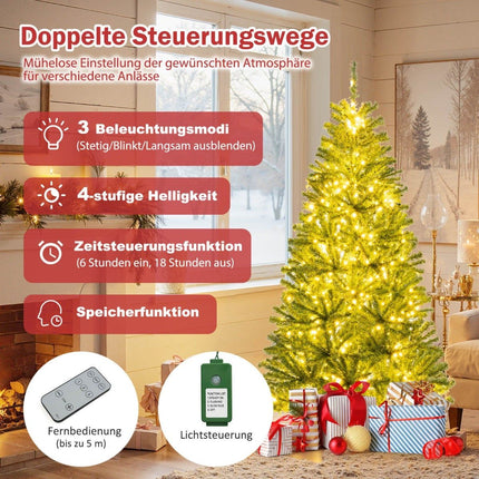 180 cm Artificial Christmas Tree with 700 LED Lights