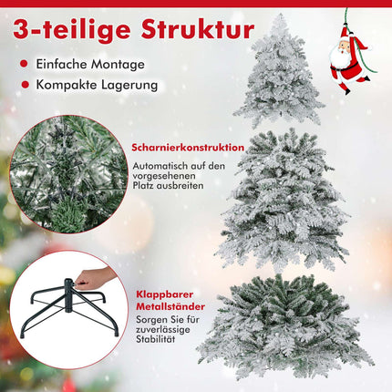 180 cm Artificial Christmas Tree with LED Lights