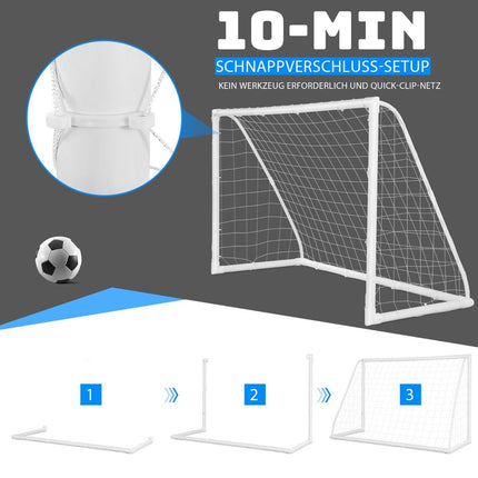 180 x 120 cm children's football goal for games and training of children and teenagers from 6 years