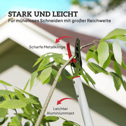Long-Handled Tree Pruner, 180 cm, Aluminum Handle